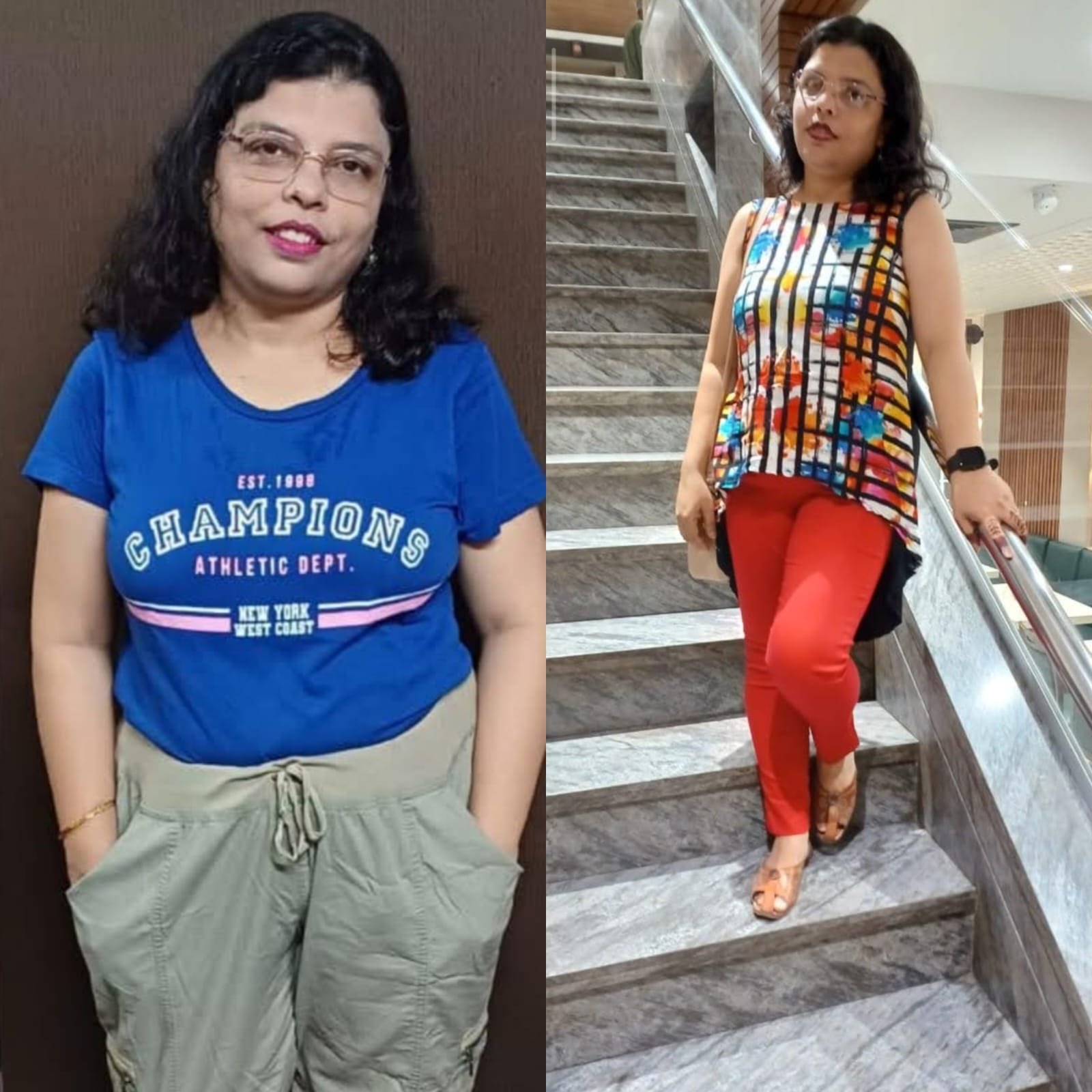 Two photographs shared by Dolly